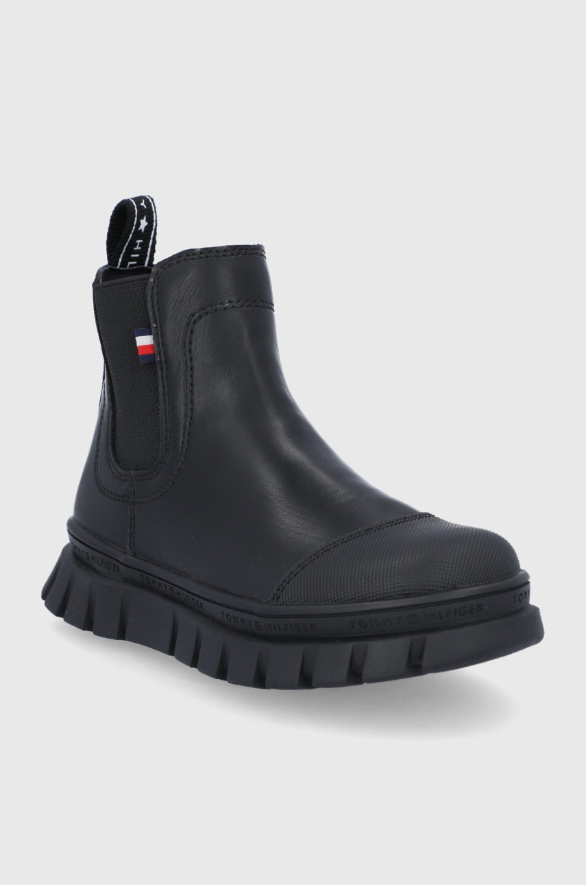 

Дитячі черевики Tommy Hilfiger колір чорний