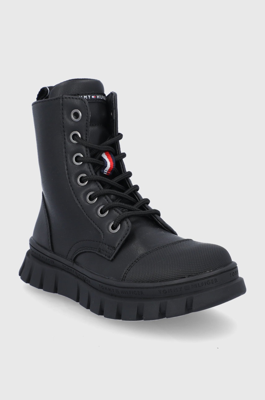 

Дитячі черевики Tommy Hilfiger колір чорний