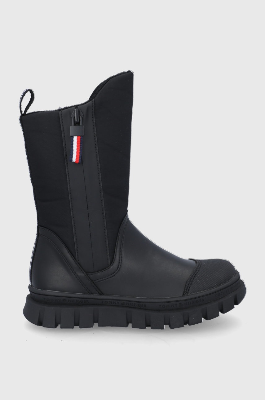 

Детски ботуши Tommy Hilfiger в черно, Черен