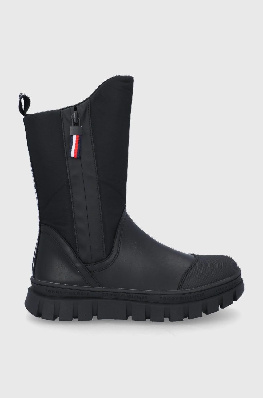 

Детски боти Tommy Hilfiger в черно, Черен