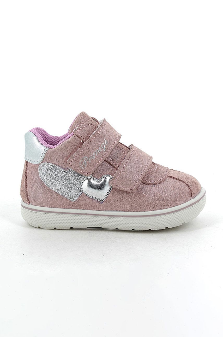 Primigi Pantofi din piele întoarsă pentru copii culoarea roz