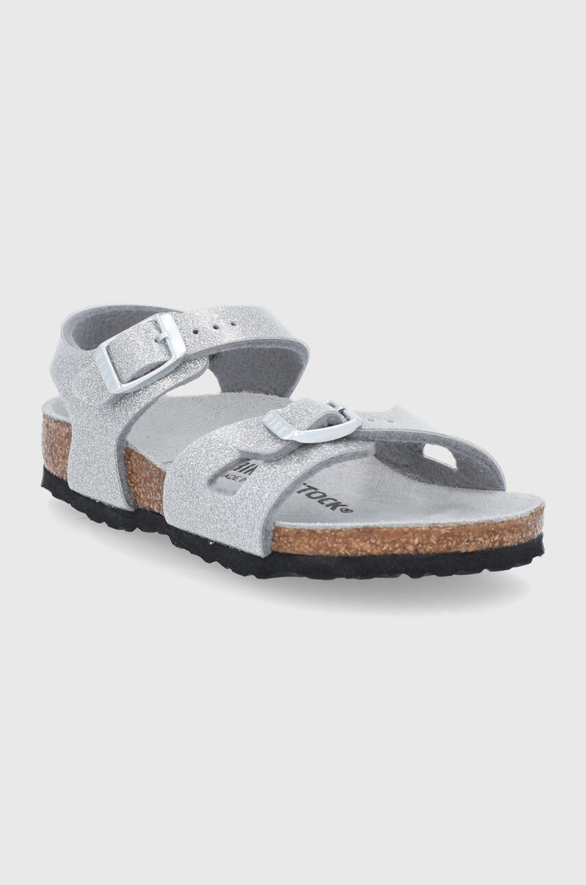 

Сандалии Birkenstock цвет серебрянный