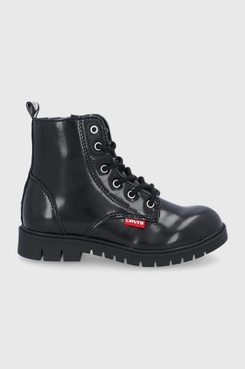 

Детски кубинки Levi's в черно, Черен