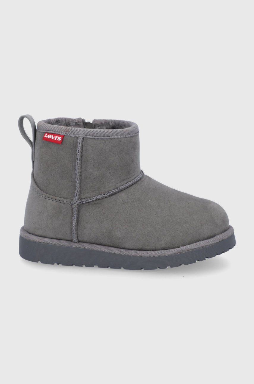 Levi's cizme de iarnă copii culoarea gri