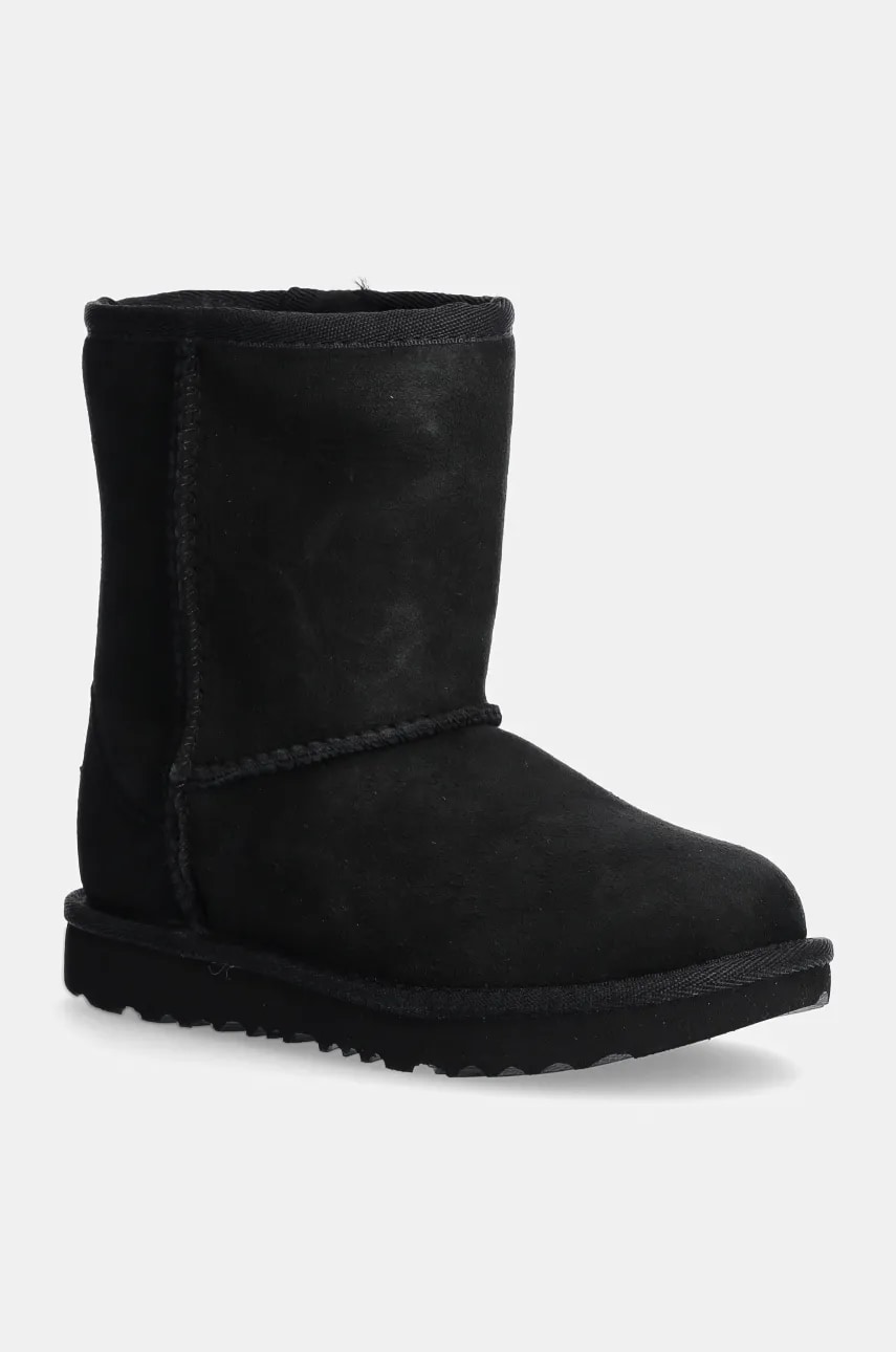 Levně Dětské semišové sněhule UGG černá barva