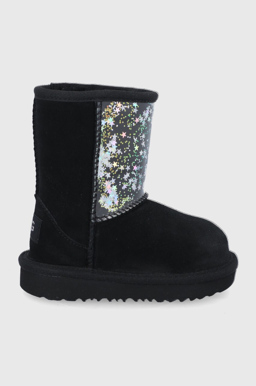 Ugg cizme de zapada din piele întoarsă classic ii clear glitter