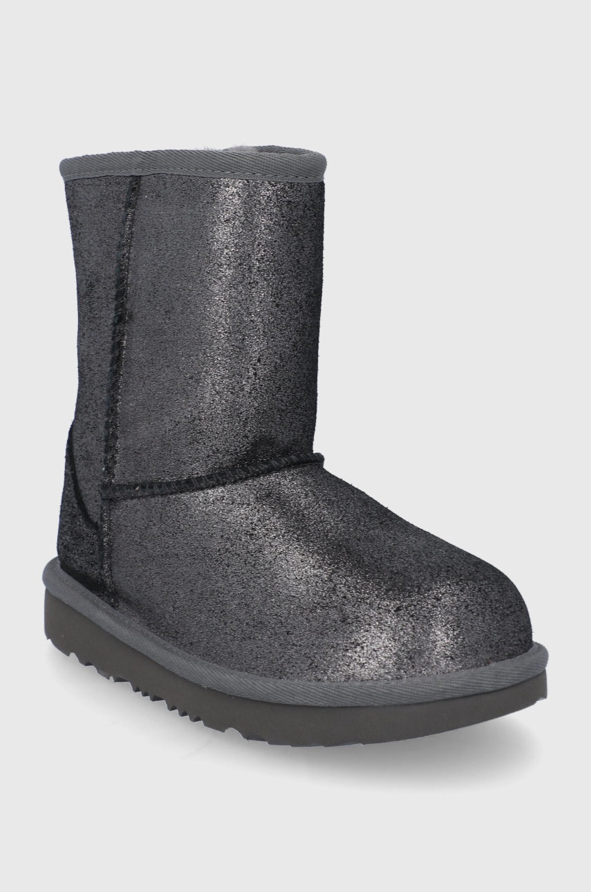 

Дитячі шкіряні чоботи UGG колір срібний