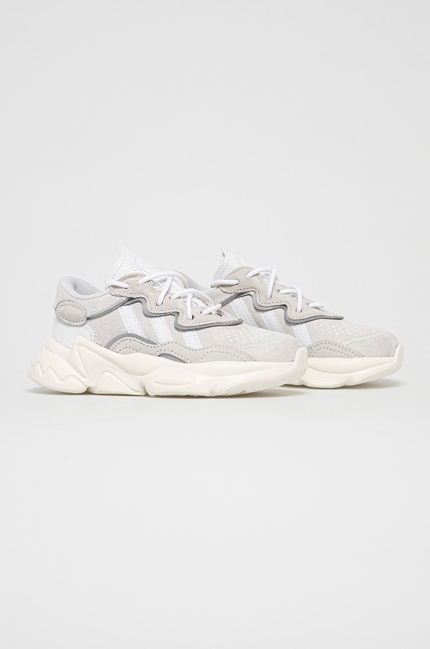 

Кожаные ботинки adidas Originals цвет серый