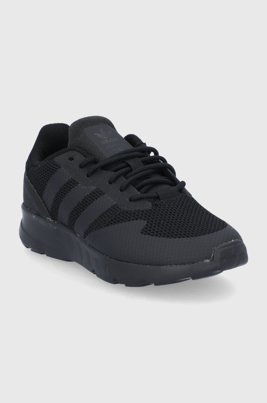

Дитячі черевики adidas Originals ZX 1K C колір чорний