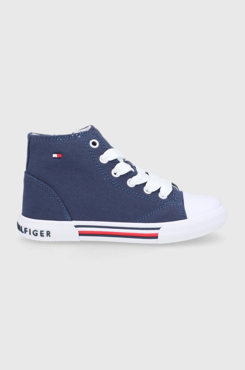

Детски високи кецове Tommy Hilfiger в тъмносиньо, Тъмносин