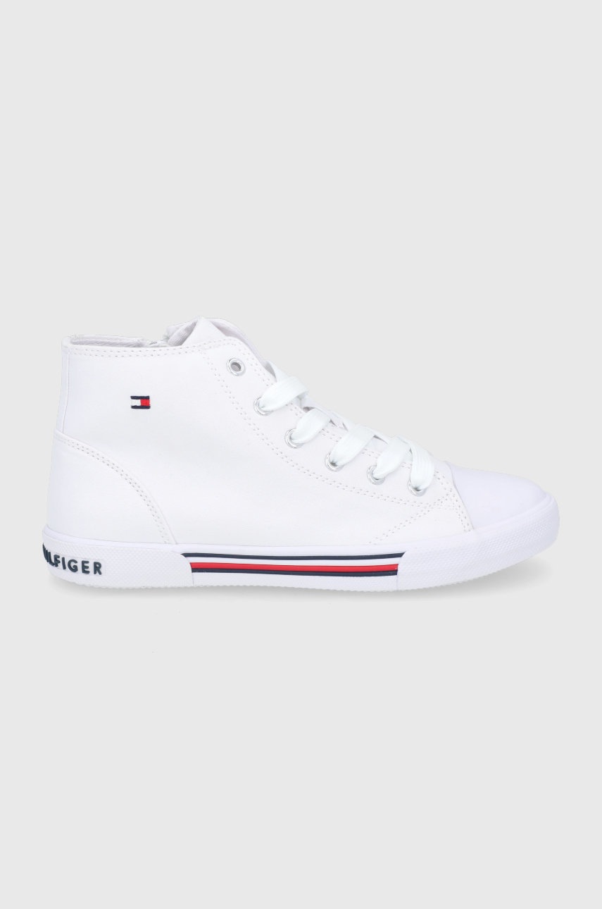 

Високи кецове Tommy Hilfiger в бяло, Бял