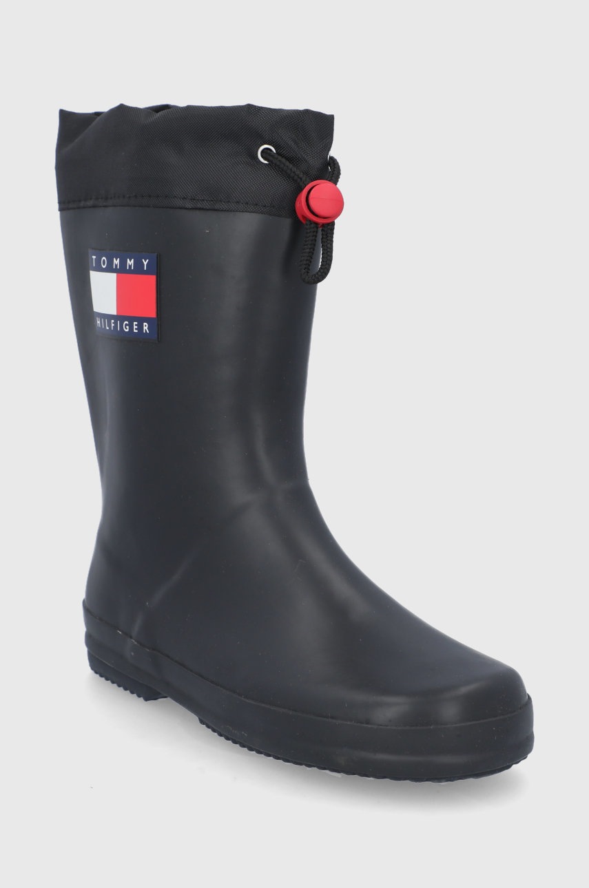 

Дитячі гумові чоботи Tommy Hilfiger колір чорний