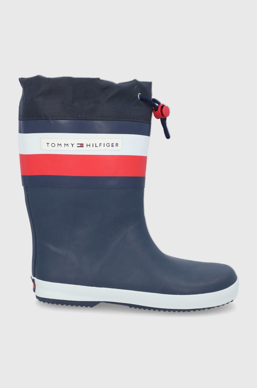 

Детски гумени ботуши Tommy Hilfiger в тъмносиньо, Тъмносин