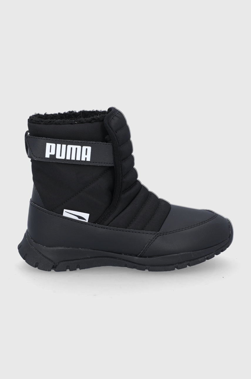 Puma cizme de iarna pentru copii Puma Nieve Boot WTR AC PS culoarea negru