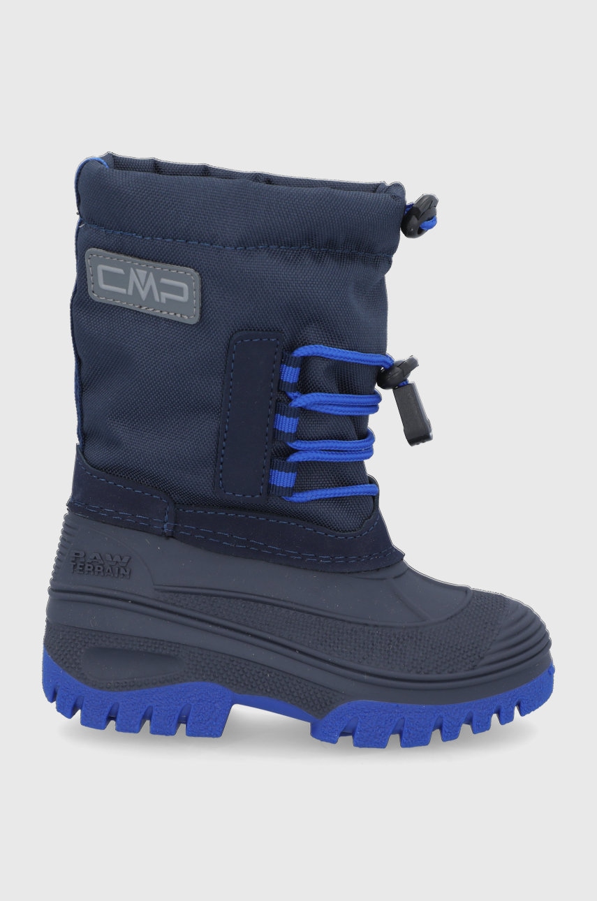 Levně Zimní boty CMP KIDS AHTO WP SNOW BOOTS tmavomodrá barva