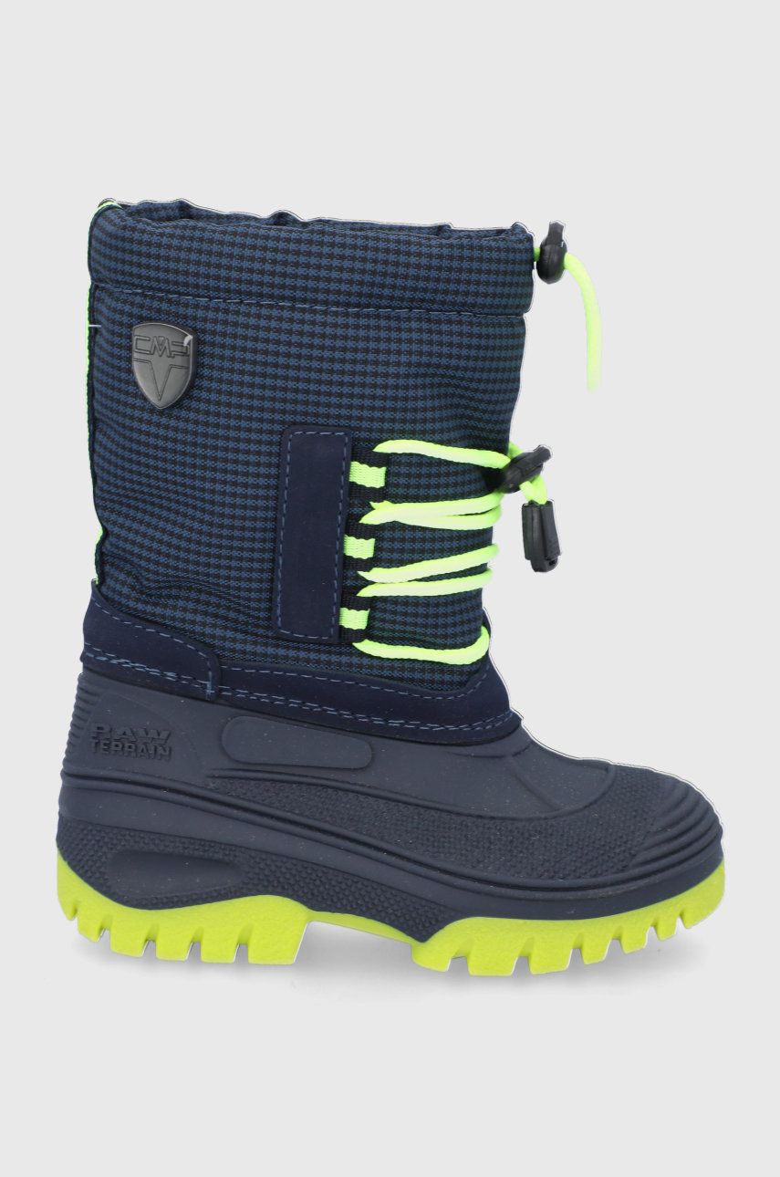 Dětské sněhule CMP Kids Ahto Wp Snow Boots tmavomodrá barva - námořnická modř -  Svršek: Umělá 