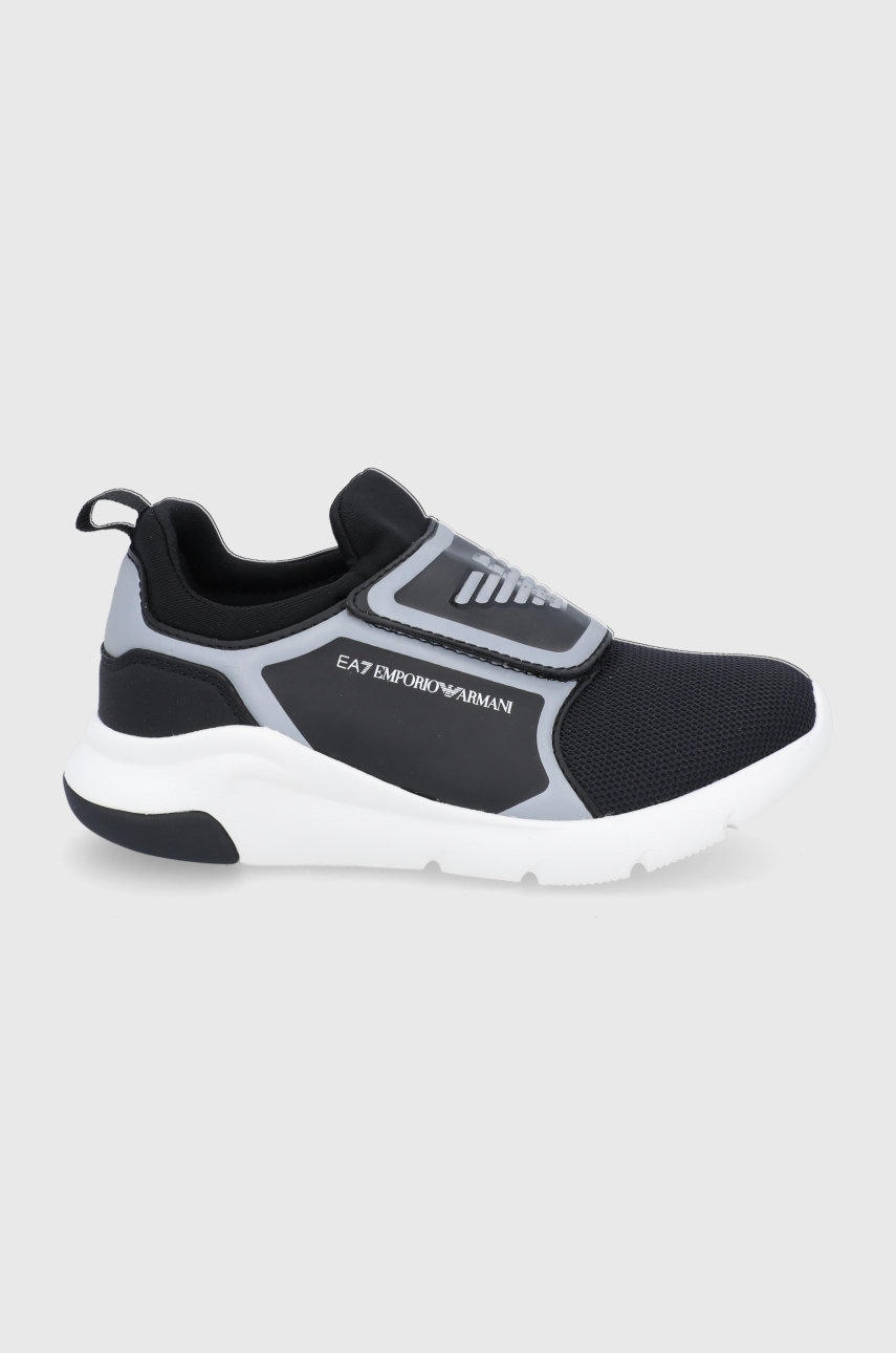 Ea7 emporio armani pantofi copii culoarea negru