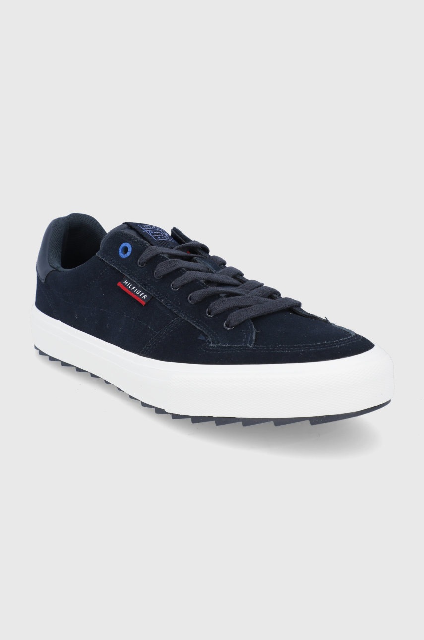 

Замшеві кросівки Tommy Hilfiger колір синій