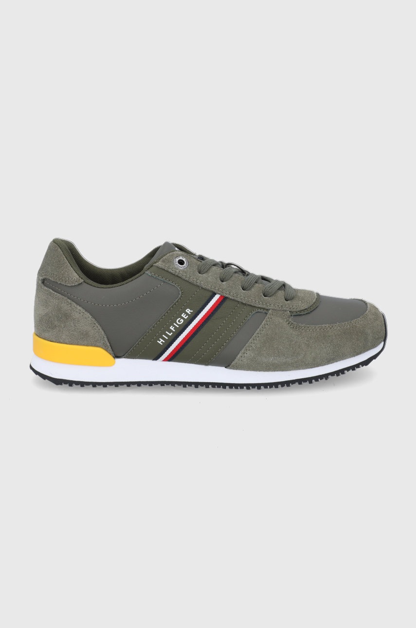 

Обувки Tommy Hilfiger в зелено, Зелен