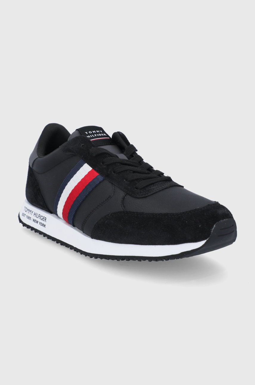 

Кожаные ботинки Tommy Hilfiger цвет чёрный