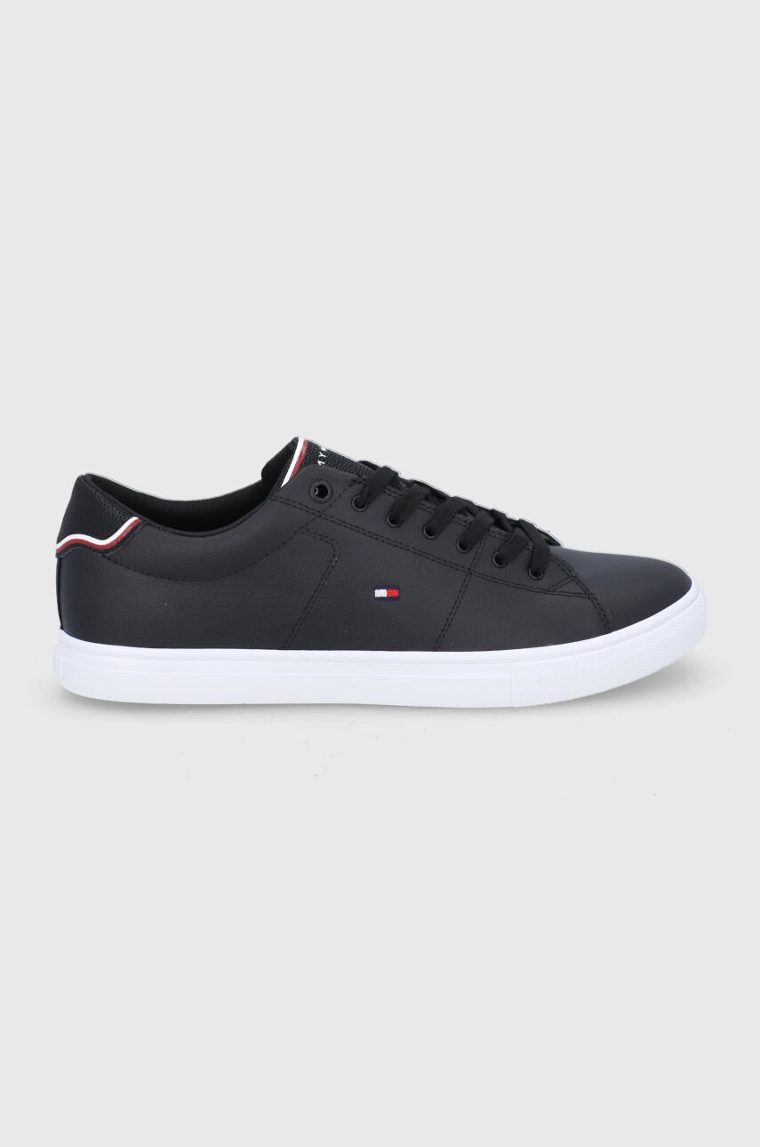 

Кожени обувки Tommy Hilfiger в черно, Черен