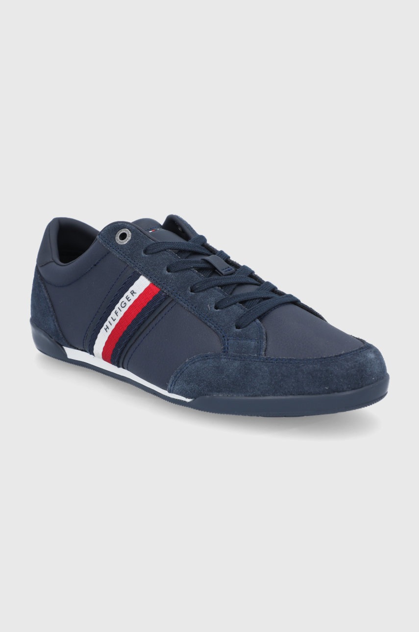 

Кожаные ботинки Tommy Hilfiger цвет синий