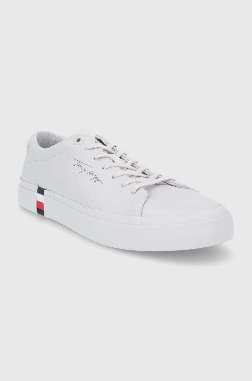 

Кожаные ботинки Tommy Hilfiger цвет серый