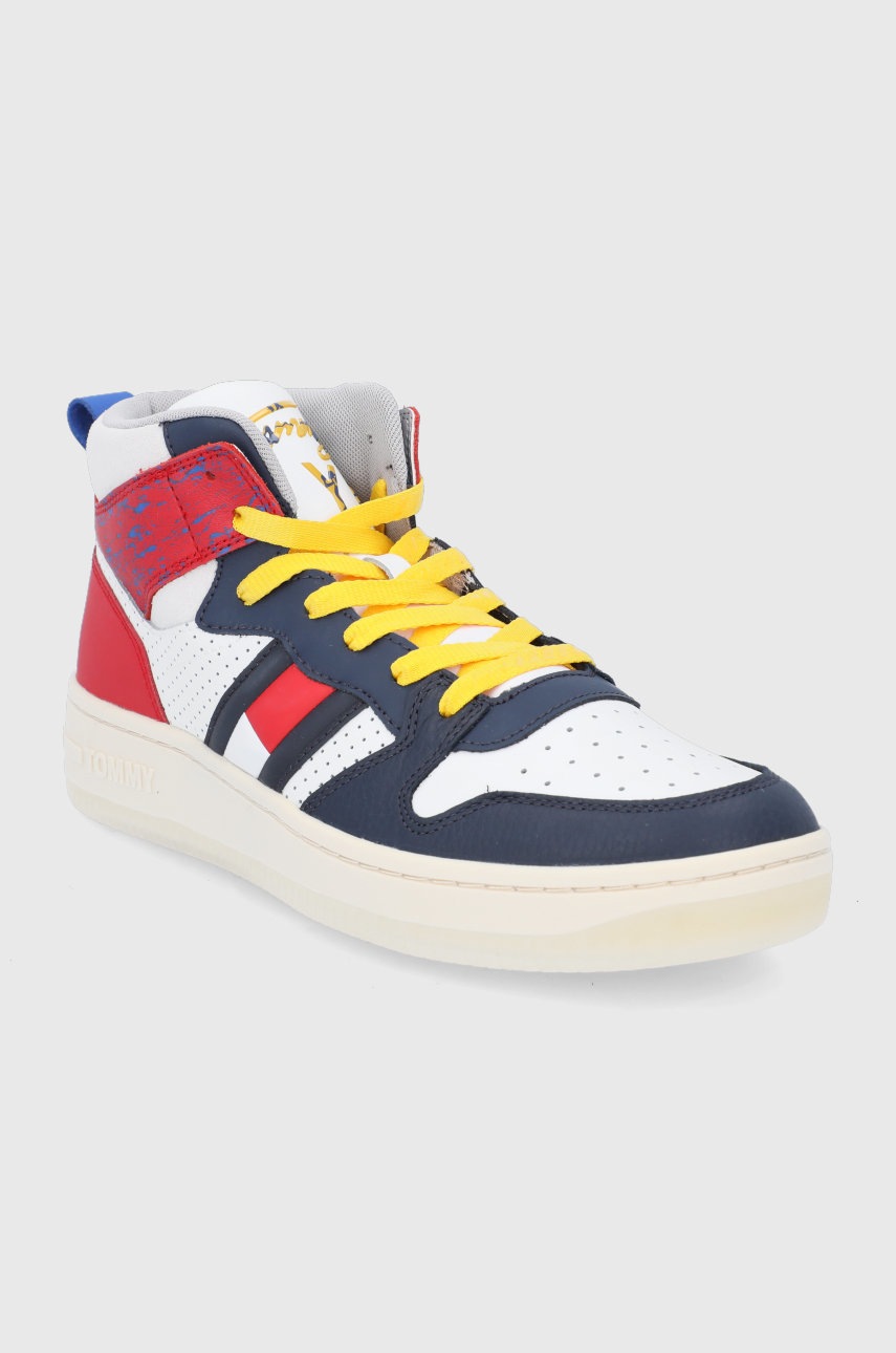 

Кожаные ботинки Tommy Jeans цвет синий