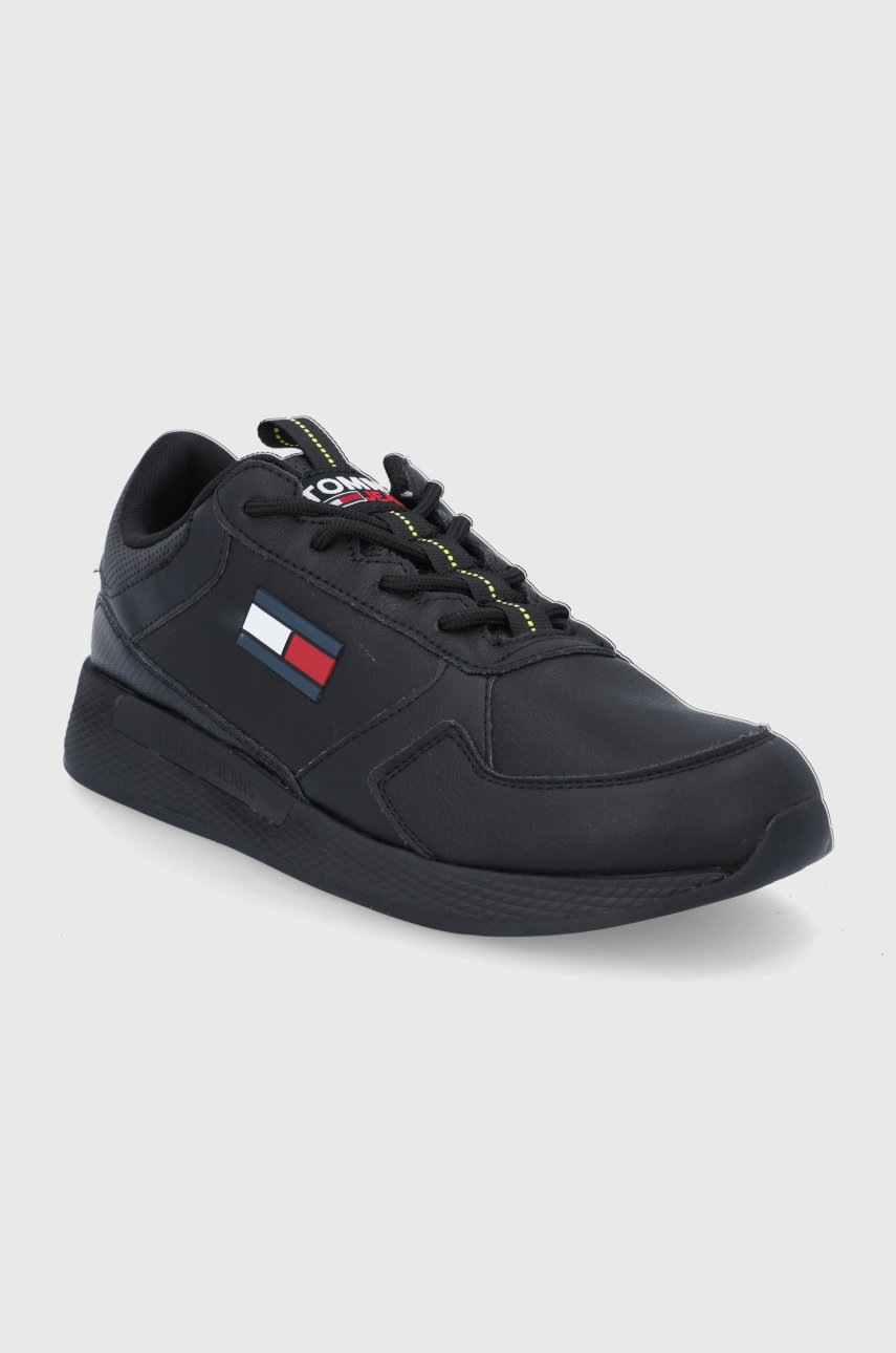 

Кожаные ботинки Tommy Jeans цвет чёрный