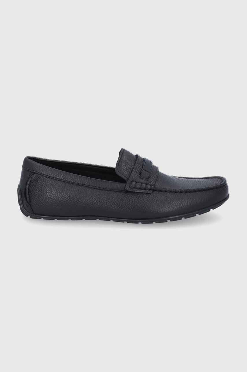 

Кожени мокасини Calvin Klein мъжки в черно, Черен