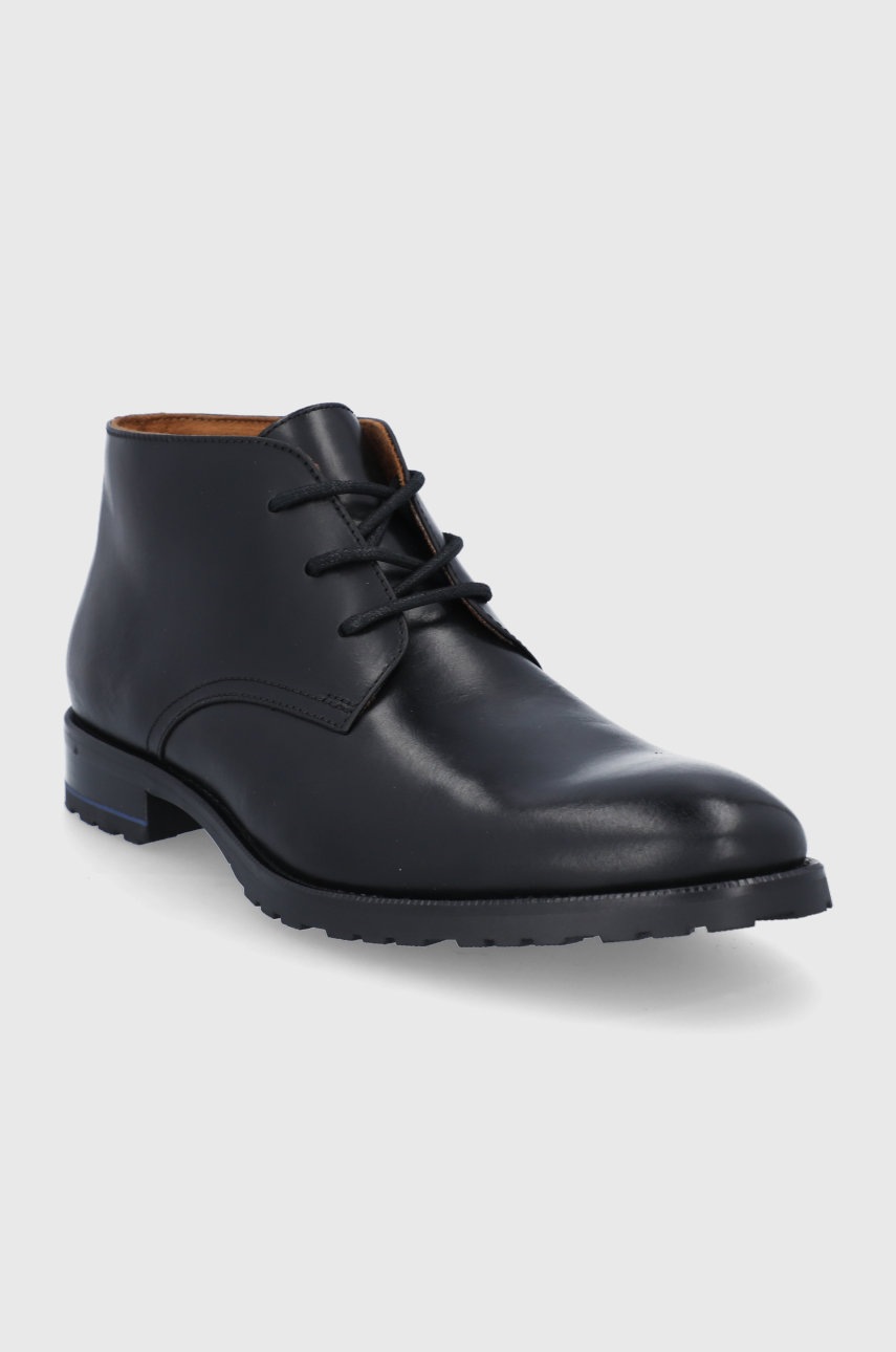 

Кожаные ботинки Aldo мужские цвет чёрный