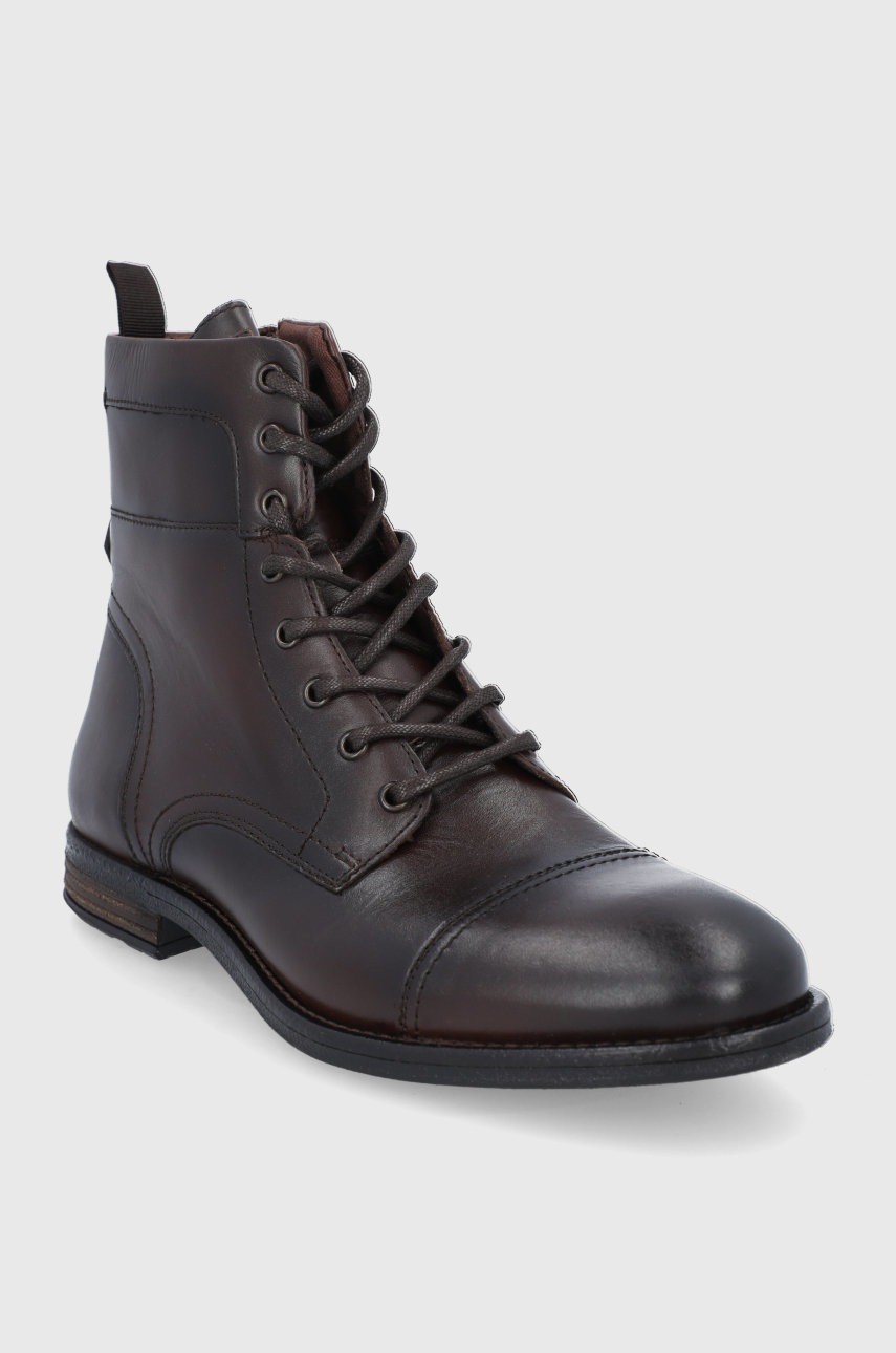 

Кожаные ботинки Aldo мужские цвет коричневый