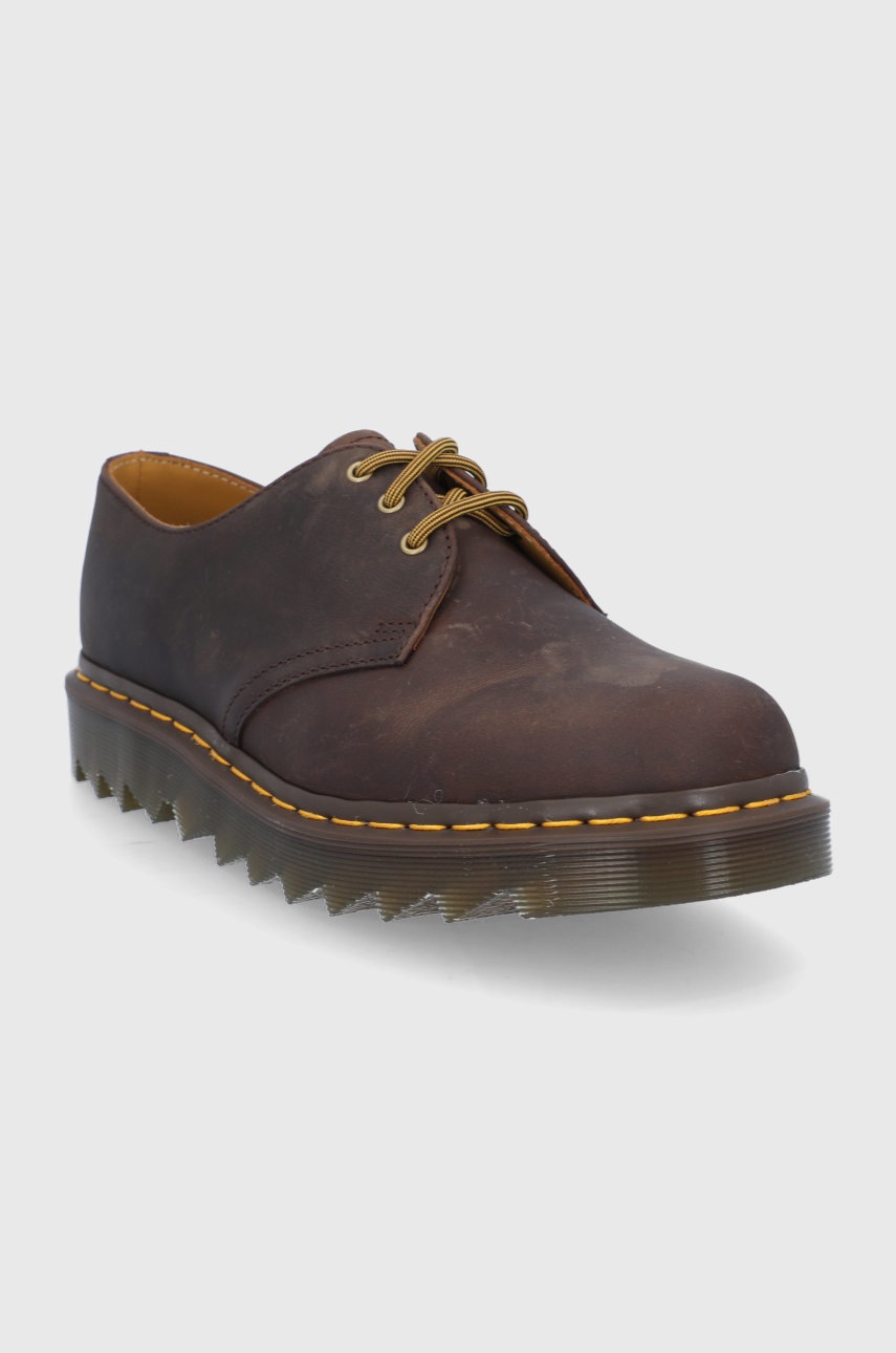

Кожаные туфли Dr. Martens 1461 Ziggy мужские цвет коричневый