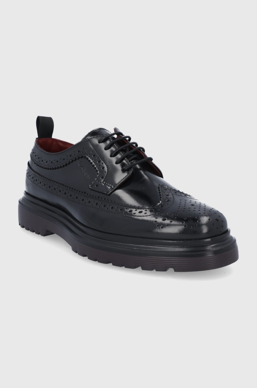 

Шкіряні туфлі Gant Beaumont чоловічі колір чорний