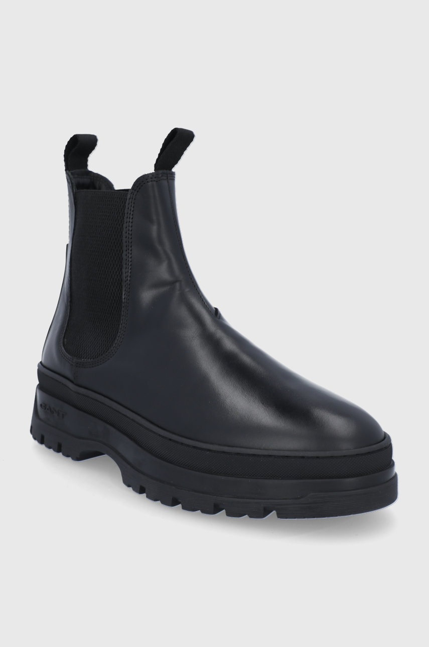 

Кожаные полусапоги Gant мужские чёрный
