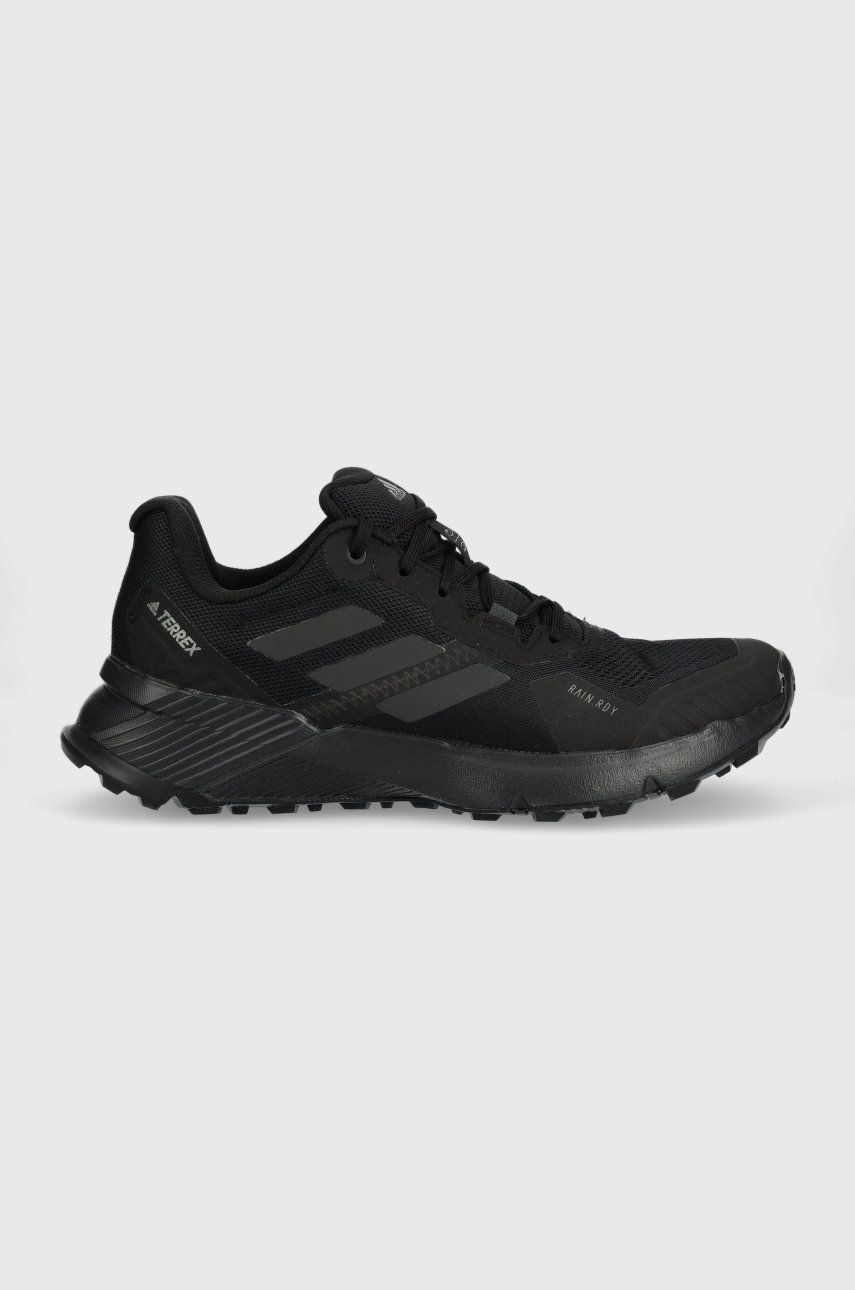 Outdoorová obuv - Topánky adidas Performance Soulstride pánske, čierna farba,