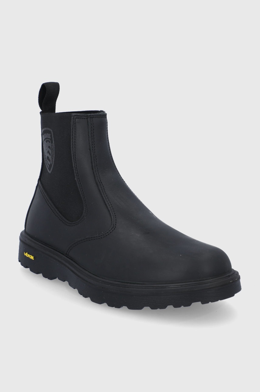 

Кожаные полусапоги Blauer мужские чёрный