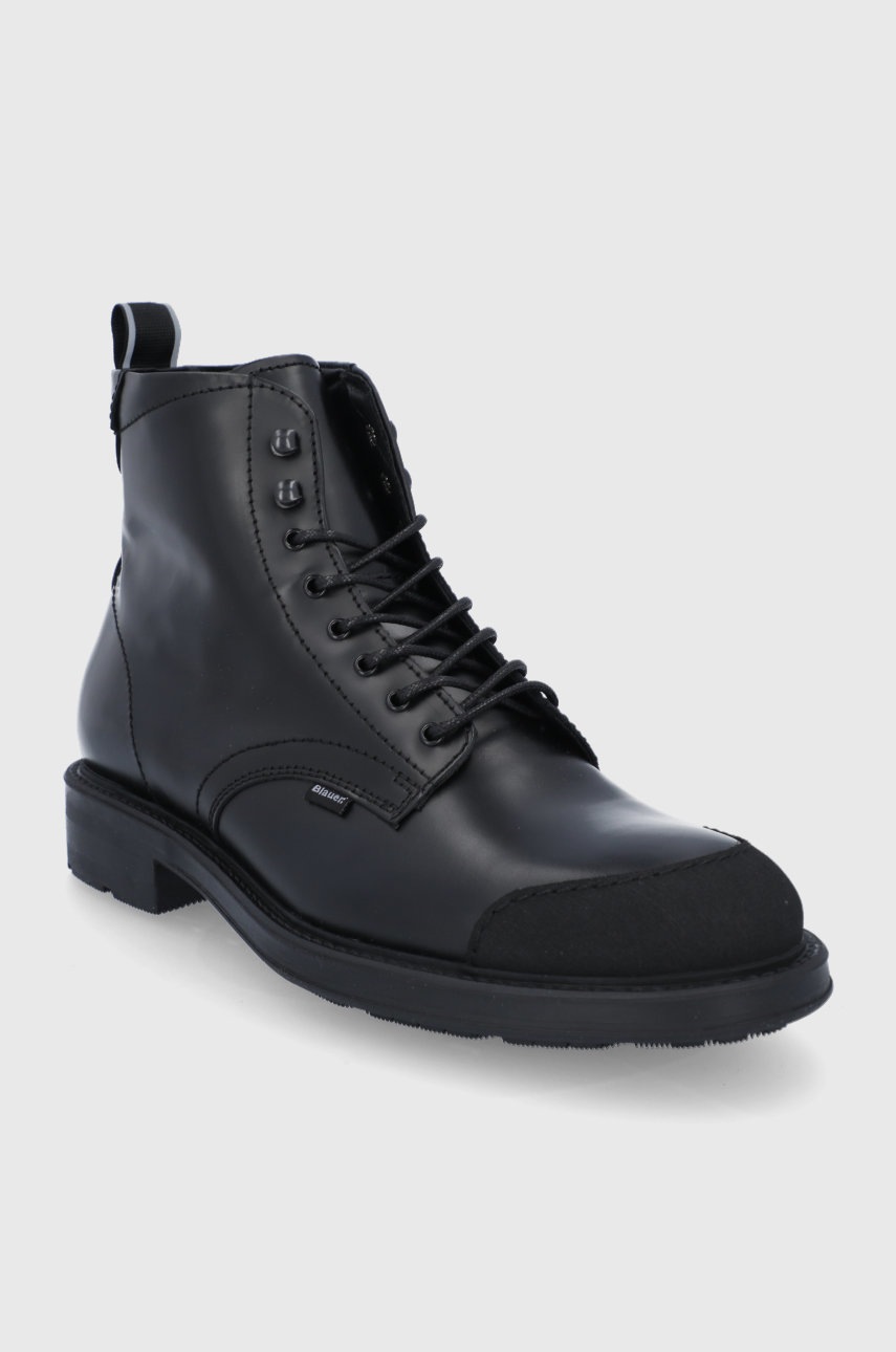 

Кожаные ботинки Blauer мужские цвет чёрный
