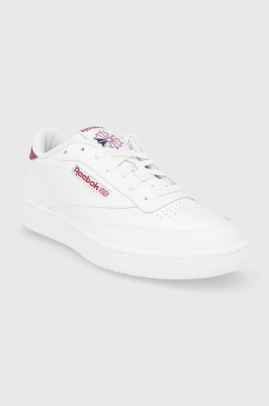 

Шкіряні черевики Reebok Classic Club C 85 GX7557 колір кремовий