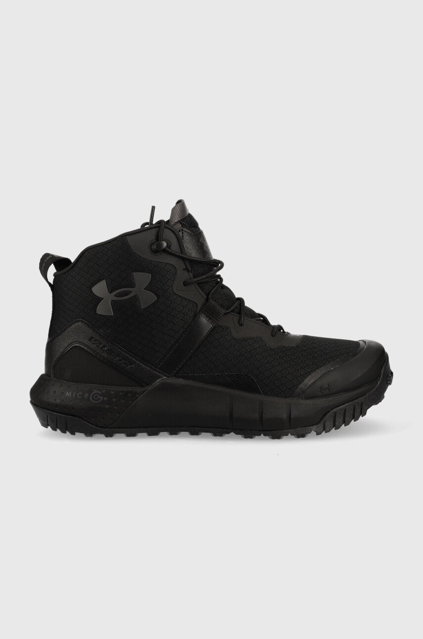 Under Armour pantofi Micro G Valsetz Mid barbati, culoarea negru