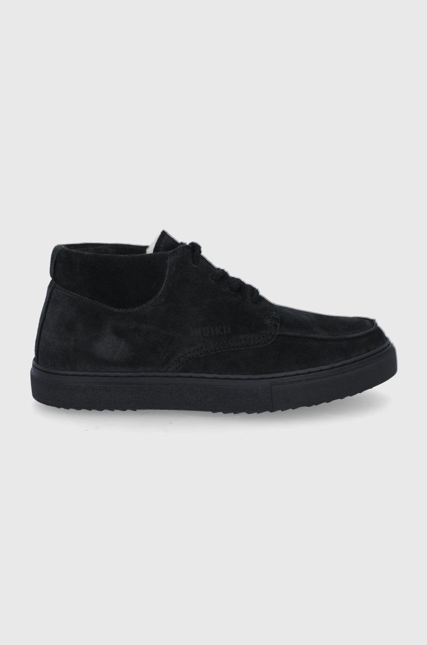 Inuikii Pantofi de piele întoarsă bărbați, culoarea negru 2023 ❤️ Pret Super answear imagine noua 2022
