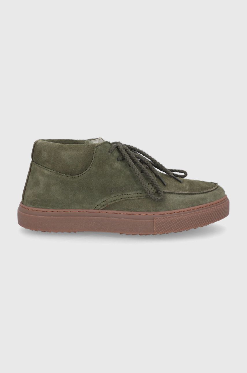 Inuikii Pantofi de piele întoarsă culoarea verde answear.ro imagine noua