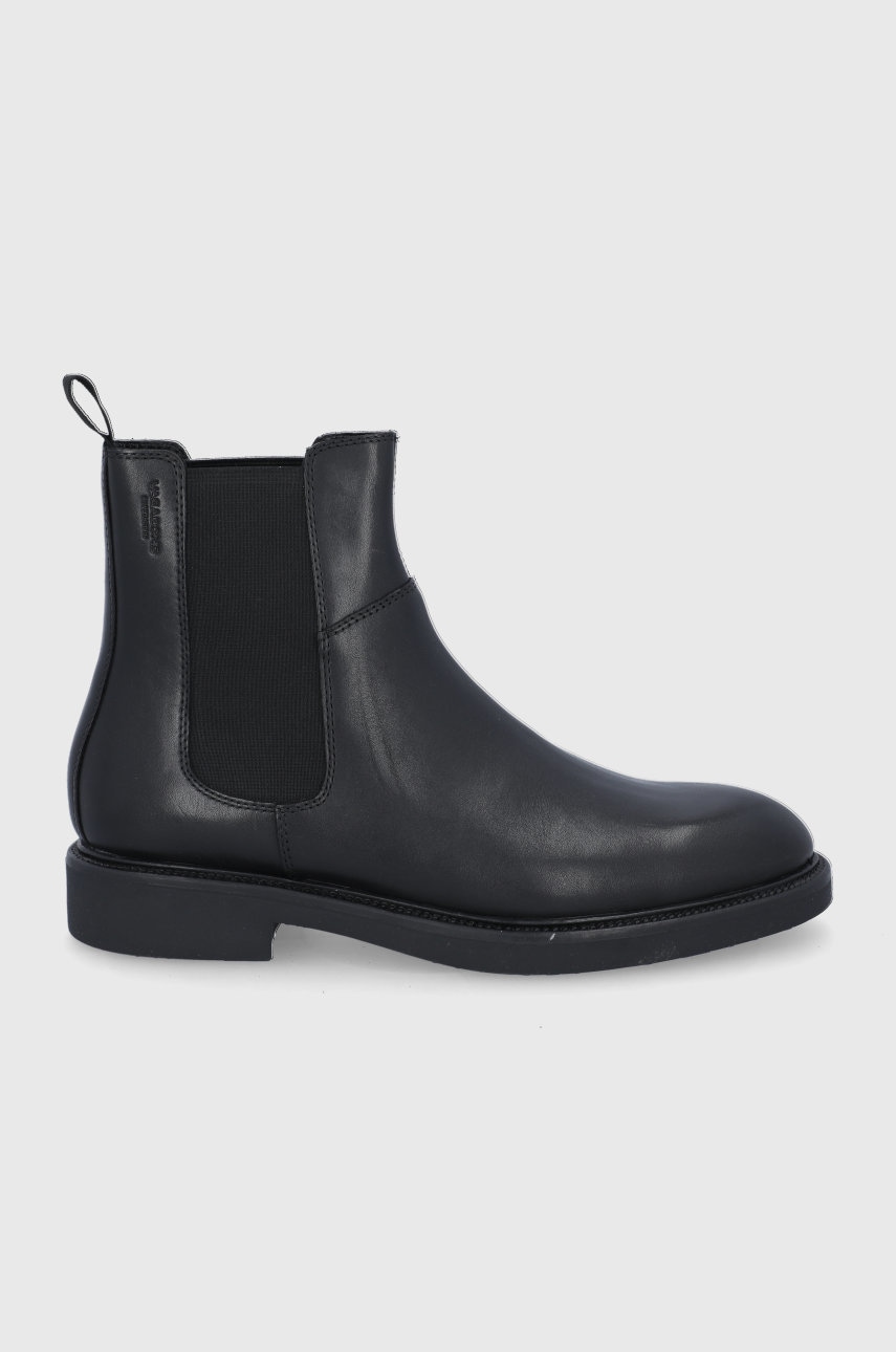 Vagabond Shoemakers Ghete Chelsea de piele bărbați, culoarea negru