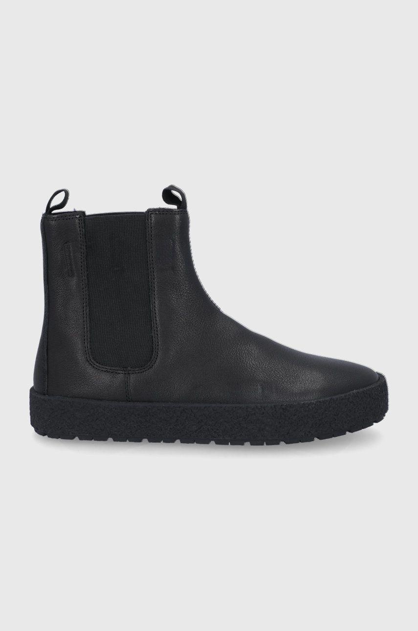 Vagabond Shoemakers Ghete Chelsea de piele bărbați, culoarea negru