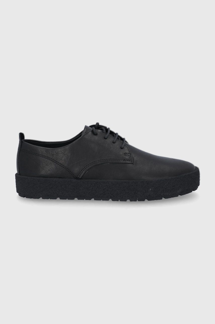 Vagabond Pantofi de piele bărbați, culoarea negru answear.ro imagine 2022 reducere