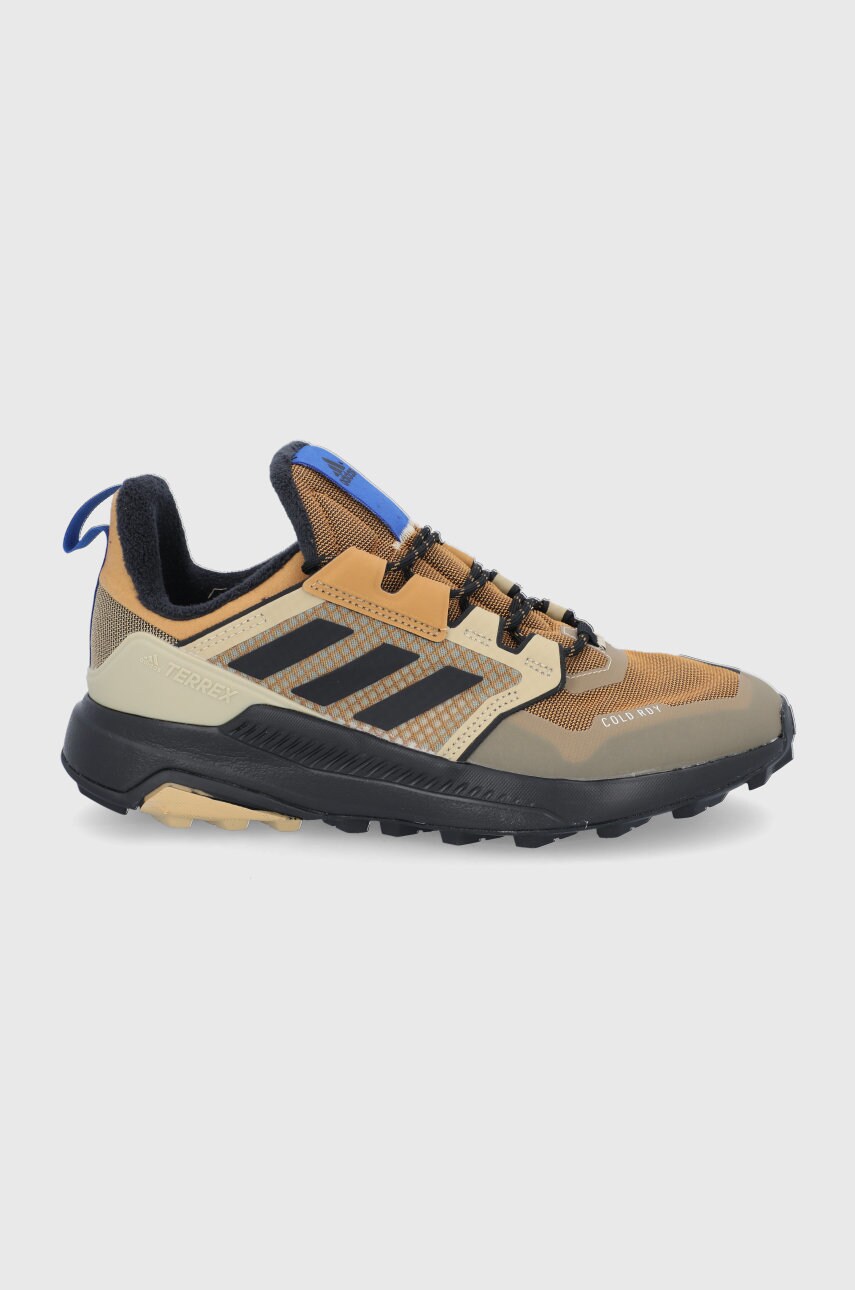Adidas performance pantofi bărbați, culoarea maro, izolare usoara