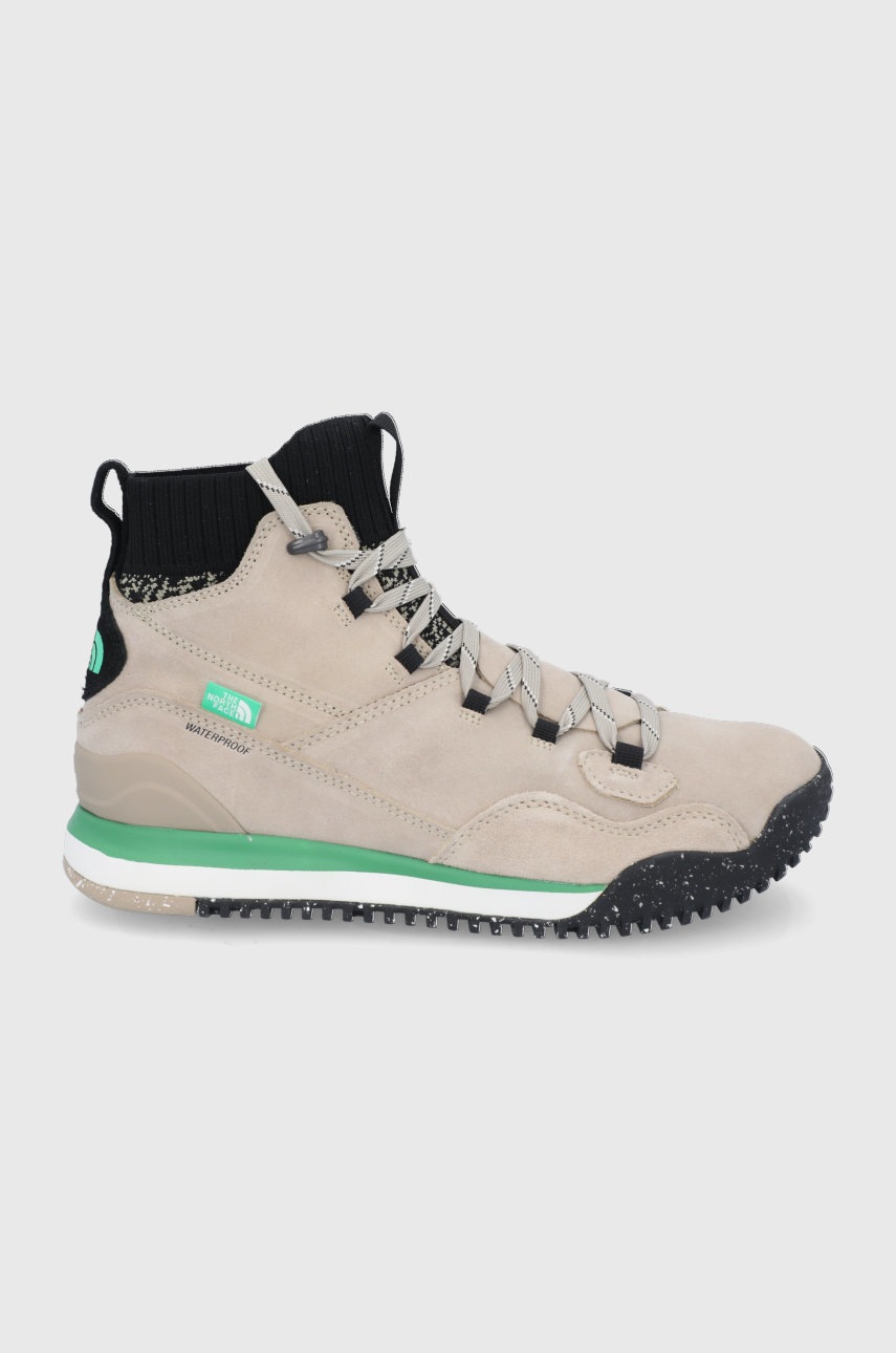 

Велурени обувки The North Face мъжки в жълто, Бежов