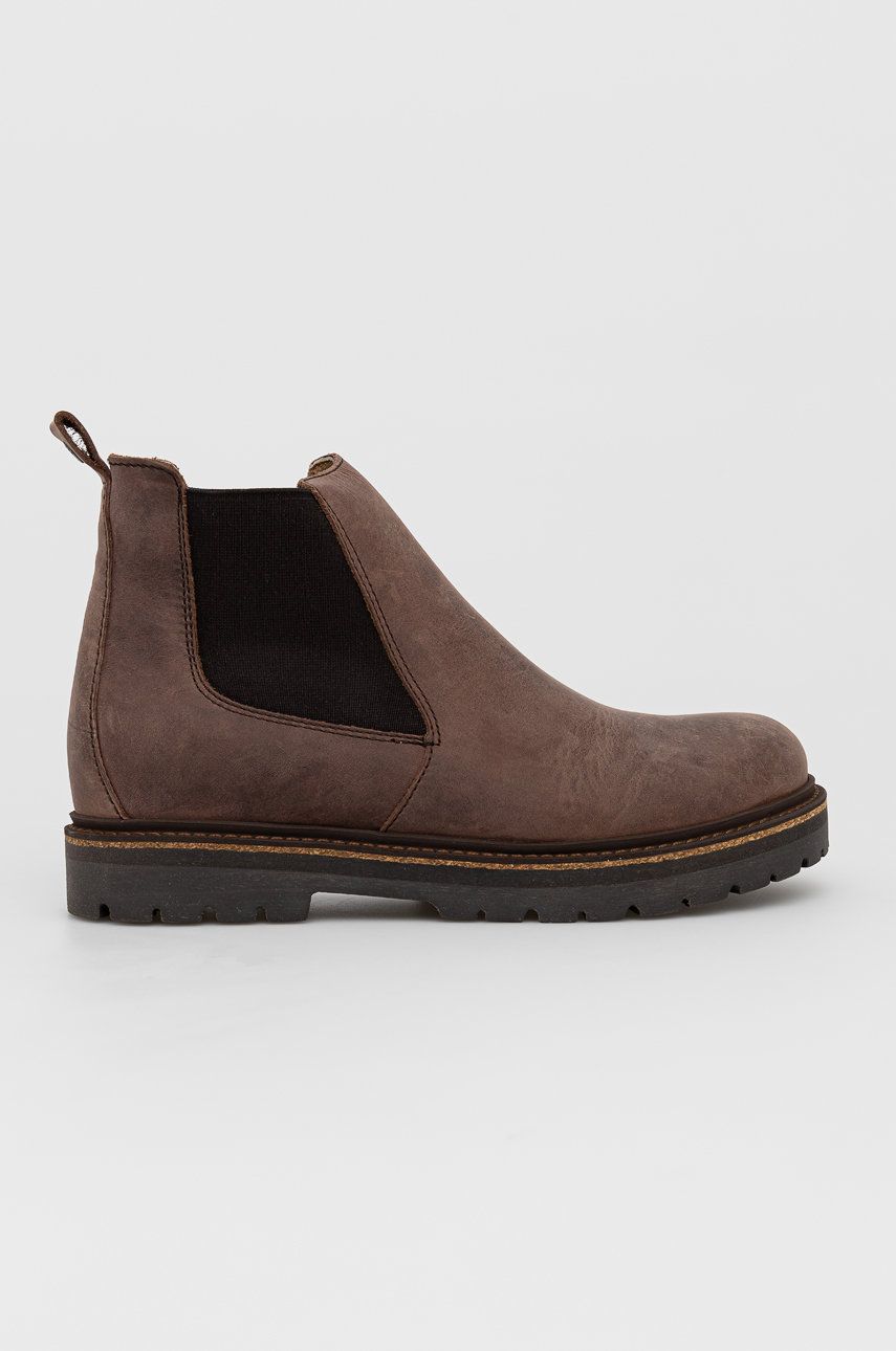 Birkenstock Pantofi înalți Stalon bărbați, culoarea maro answear.ro