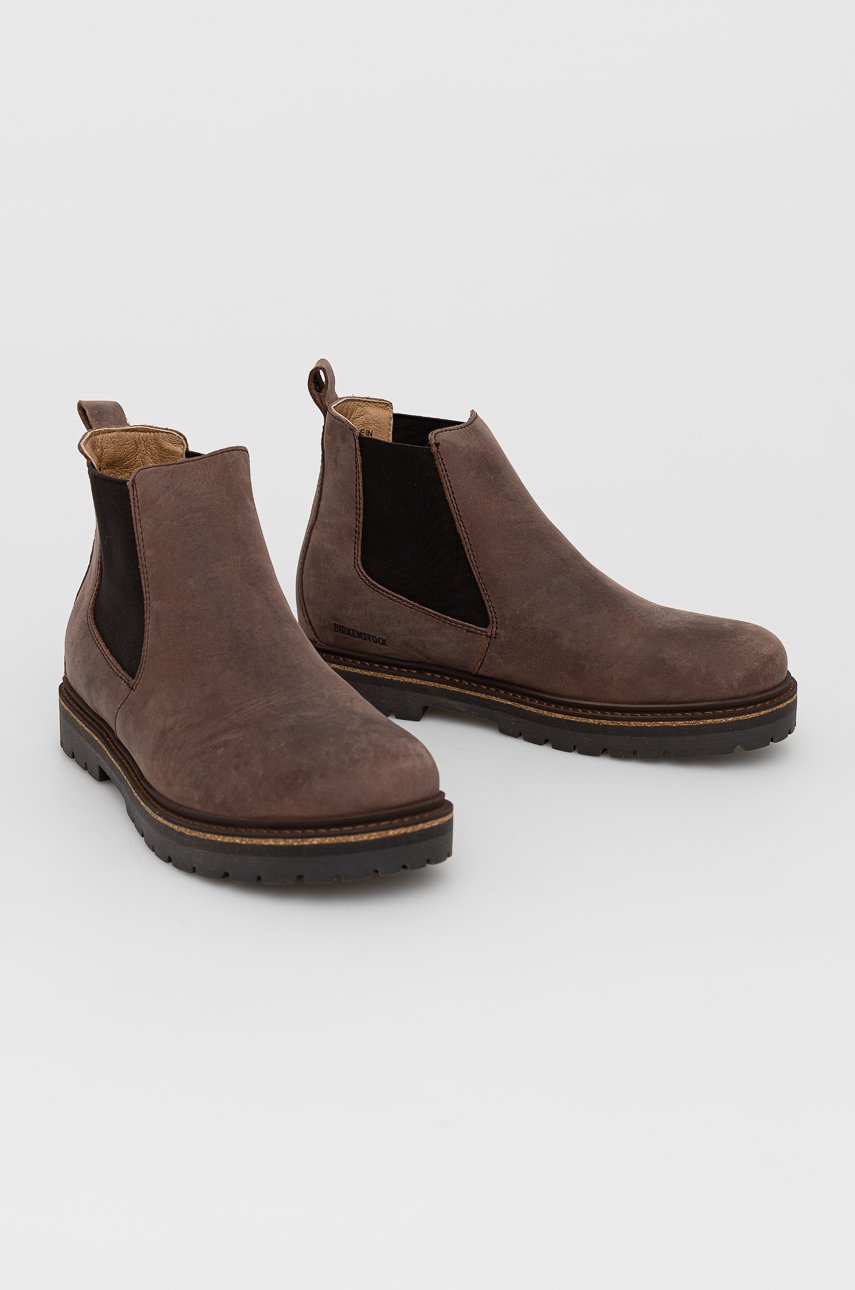 

Високі черевики Birkenstock Stalon чоловічі колір коричневий