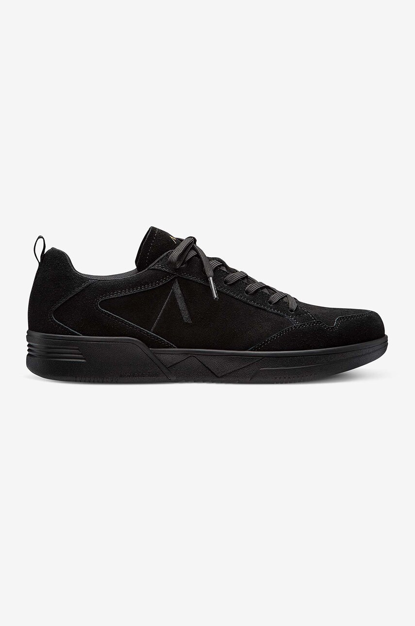 Arkk copenhagen pantofi de piele întoarsă culoarea negru